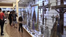 Faithful attend the National Sanctuary of Aparecida in Sao Paulo, Brazil