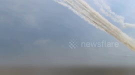 Hamas Unleashes Missile Salvo Against Israel from Gaza, Palestine