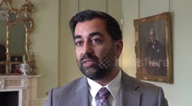 Humza Yousaf reacts to the UK and Ireland hosting Euro 2028 in Edinburgh, UK