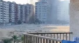 Israel Destroys Gaza Tower Blocks, Palestine