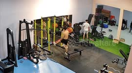 Gym equipment falls onto woman breaking four of her toes in China