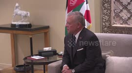 Jordanian king urges to open humanitarian corridors for Gaza during meeting with Blinken