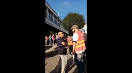 Protesters in Isère, France rally for salary and pension reforms