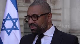 UK Foreign Secretary James Cleverly reaffirms Israel support in London, UK