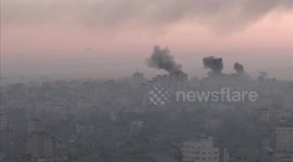 Palestinian-Israeli conflict: Palestinians flee their homes in Gaza City
