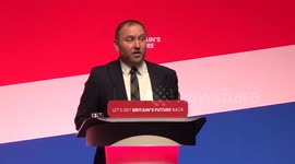 Ian Murray addresses Labour Party Conference in Liverpool, UK