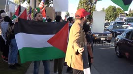 Palestinian rally held in Bakersfield, CA, USA