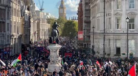 Tens of thousands joined March  for Palestine in central London