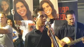 Meeting of relatives of Israelis missing and kidnapped by Hamas in Tel Aviv, Israel