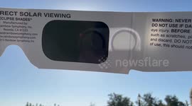 Ring of fire solar eclipse from Griffith observatory