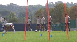 England train ahead of quarter-final clash against Fiji in France