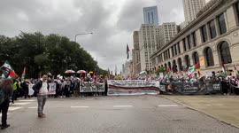 Over 1000 attend Pro-Palestine Rally in Chicago with march on Michigan Avenue
