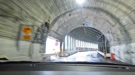 Leaving the tunnel to see one of the most amazing sceneries in the World at Milford Sound