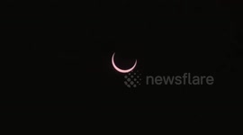 Annular solar eclipse observed in Americas