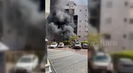Hamas Rocket Starts Extensive Fire In Ashkelon, Israel