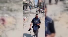 Palestinian Journalist Reports From Ruins Of Gaza, Palestine