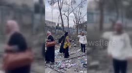 Women Weep For Their Homes in Gaza, Palestine