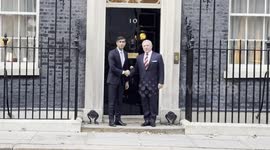 Rishi Sunak  welcomes King Abdullah II to 10 Downing Street