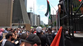 Israel-Hamas War 2023: Palestine Solidarity Meeting São Paulo Brazil