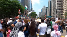 Israel-Hamas War 2023: Palestine Solidarity Meeting São Paulo Brazil