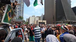 Israel-Hamas War 2023: Palestine Solidarity Meeting São Paulo Brazil