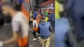 People Evacuated by Paramedics After Israeli Attack in Gaza, Palestine