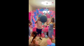 Family holds a wholesome gender reveal celebration for upcoming baby