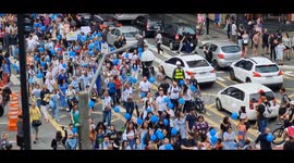 People Take Part in Anti Abortion March in Sao Paulo, Brazil