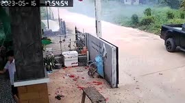 Firecracker explodes in youngster's hand as he lights them up