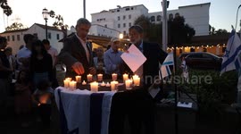 Santa Barbara Jewish Community Hold Candlelight Vigil for Israel