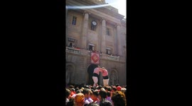 Tde9fm by Minyons de Terrassa during Mercè Festival 2023 in Barcelona.