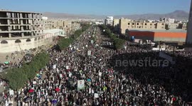 Thousands in Yemen attend rally in solidarity with Palestine