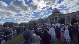 US: Pro-Palestine Rally Held In Mineola, New York
