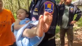 Hero pet dogs save lost boy, 2, from drowning in pond