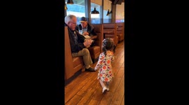 Kind diner gives toddler three dollars for her third birthday