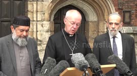 Multi-faith press conference in London, UK condemns anti-semitism in the wake of Israel-Gaza conflict