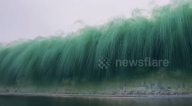 Chinese man sets off spectacular rice-spike fireworks in tribute to 'Father of Hybrid Rice'