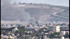 Hizbollah Targets Israeli Border Town from Lebanon