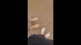 Beachgoer Slips and Falls on Rock