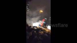 Turkey: Angry Protesters Gather Outside Israeli Consulate After Gaza Hospital Bombing