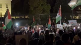 Pro-Palestinian protest outside White House decries