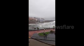 Spain: Storm Babet Brings Strong Winds To Galicia