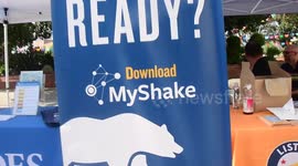 Experience a 7.0 magnitude earthquake with a simulator on Olvera Street in Los Angeles California