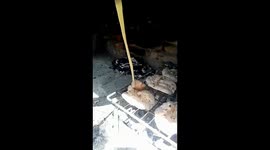 Disturbing discovery as chefs pull parasites out of meat they're grilling