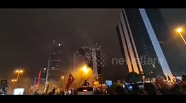Turkey: Angry Protesters Gather Outside Israeli Consulate After Gaza Hospital Bombing 5