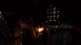 Rallies by pro-Palestine and pro-Israel in the aftermath of tragedy in Gaza takes place in New York, NY, USA