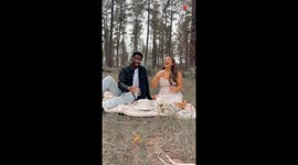 Parents-to-be do an intimate gender reveal while giggling with delight *Wholesome*