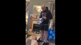 'Mummy's Little Boy!' - Man gets an adult onesie from his partner for birthday *Hilarious*