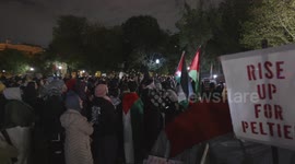 Pro-Palestinian protest outside White House chants