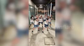 Middle-aged dad dance crew goes viral on social media - and even Hugh Jackman is a fan